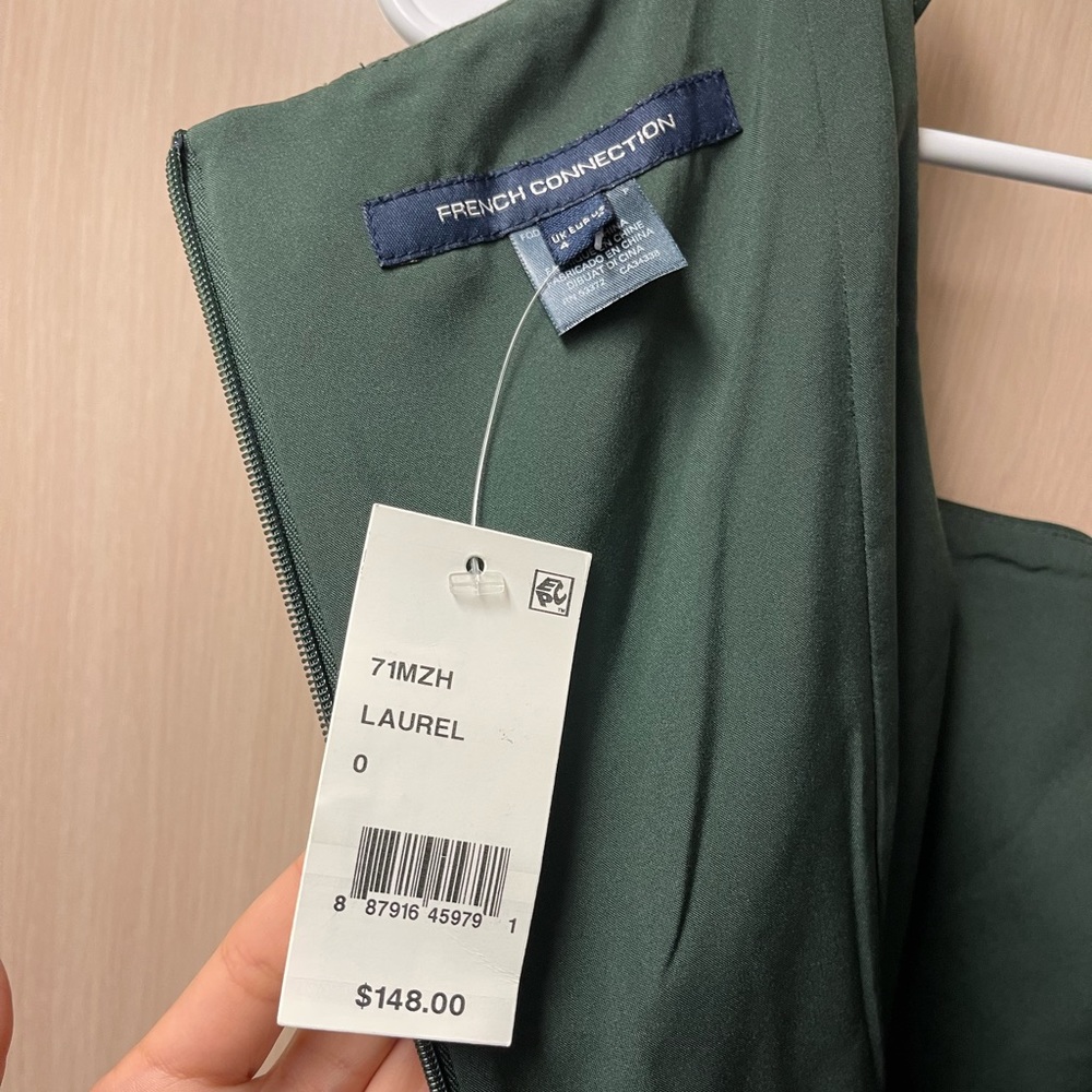 French Connection, Dark green mini dress size: 0